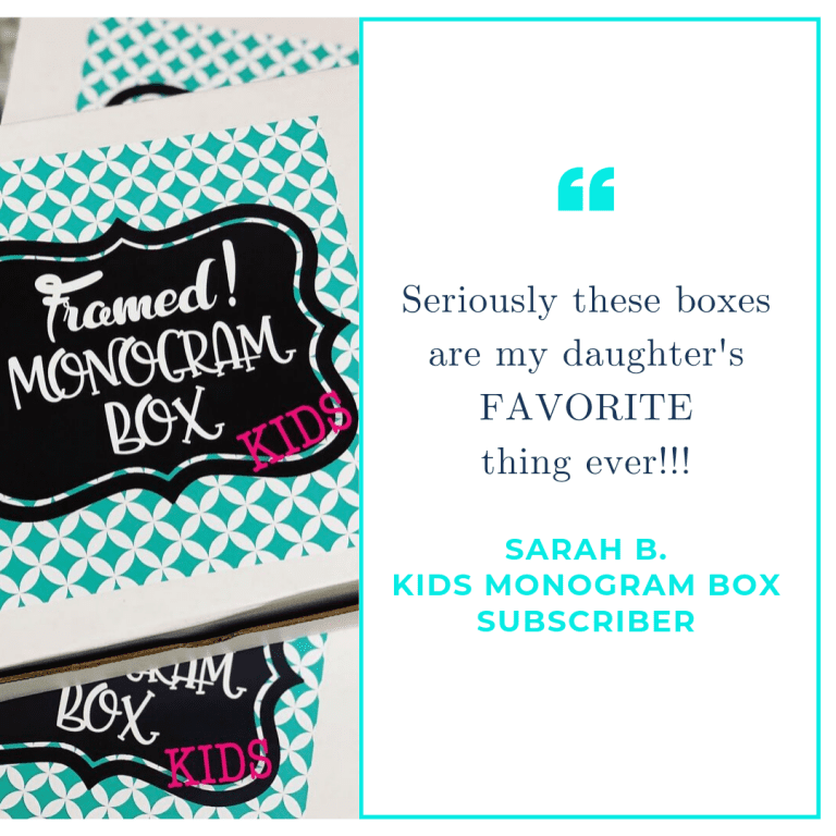Monogram Subscription Box for Kids