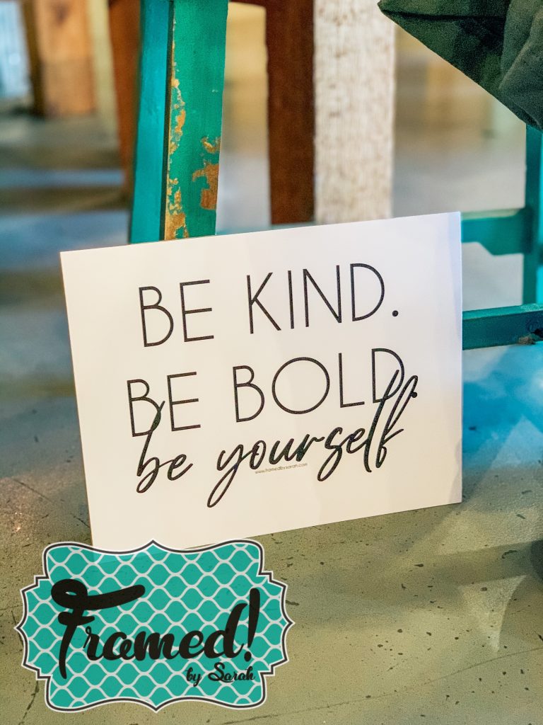 Be Bold Be Kind Be Yourself Free Print