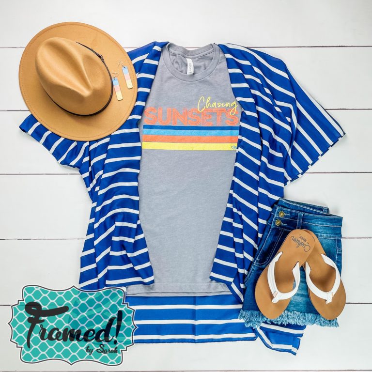 Chasing Sunsets Tee Outfit Ideas Kimono