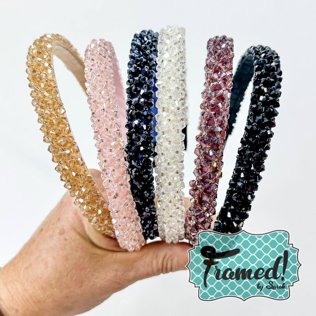 Thin Jeweled Headbands - All Colors