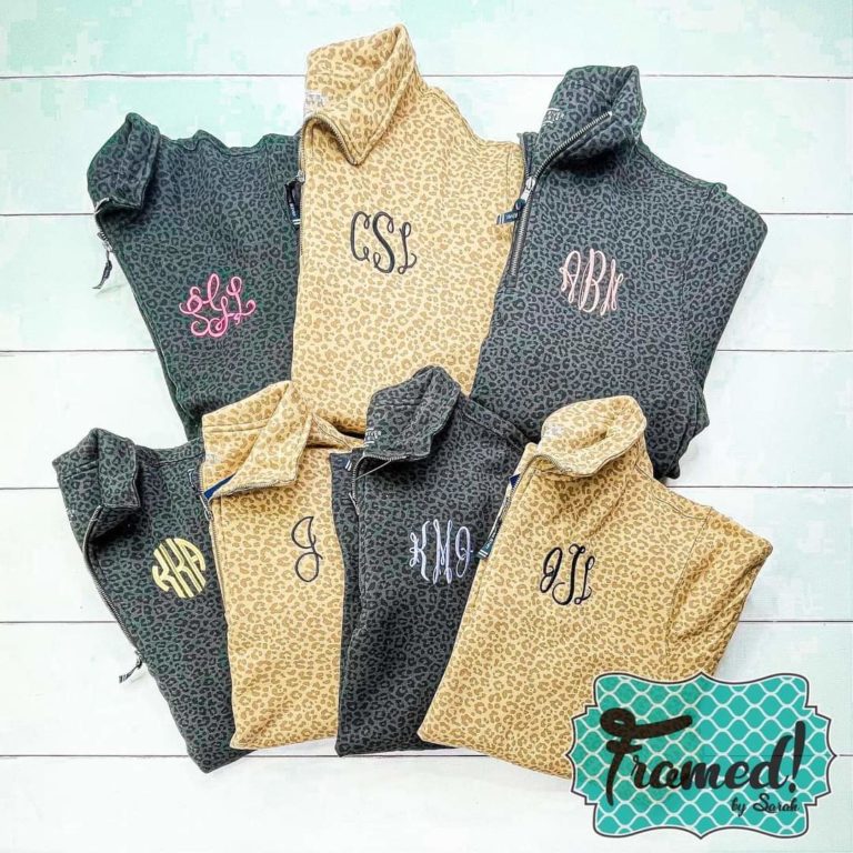 Leopard Pullovers with Monograms