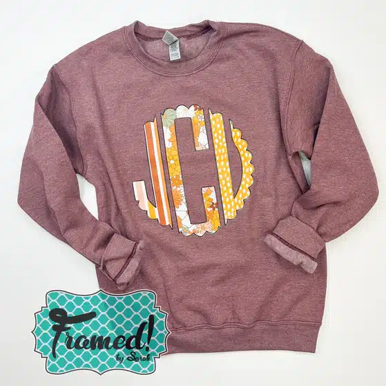 Fall Floral Monogrammed Sweatshirt