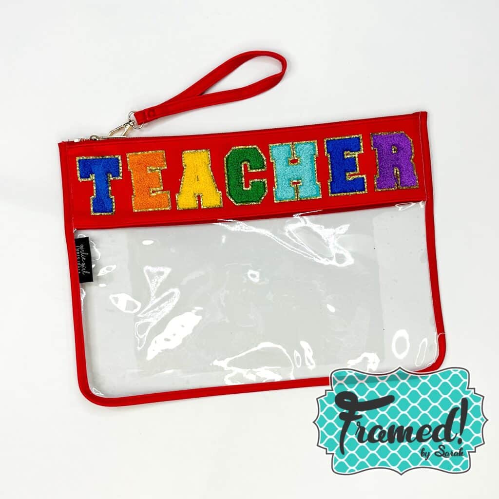 TEACHER Clear Zipper Bag