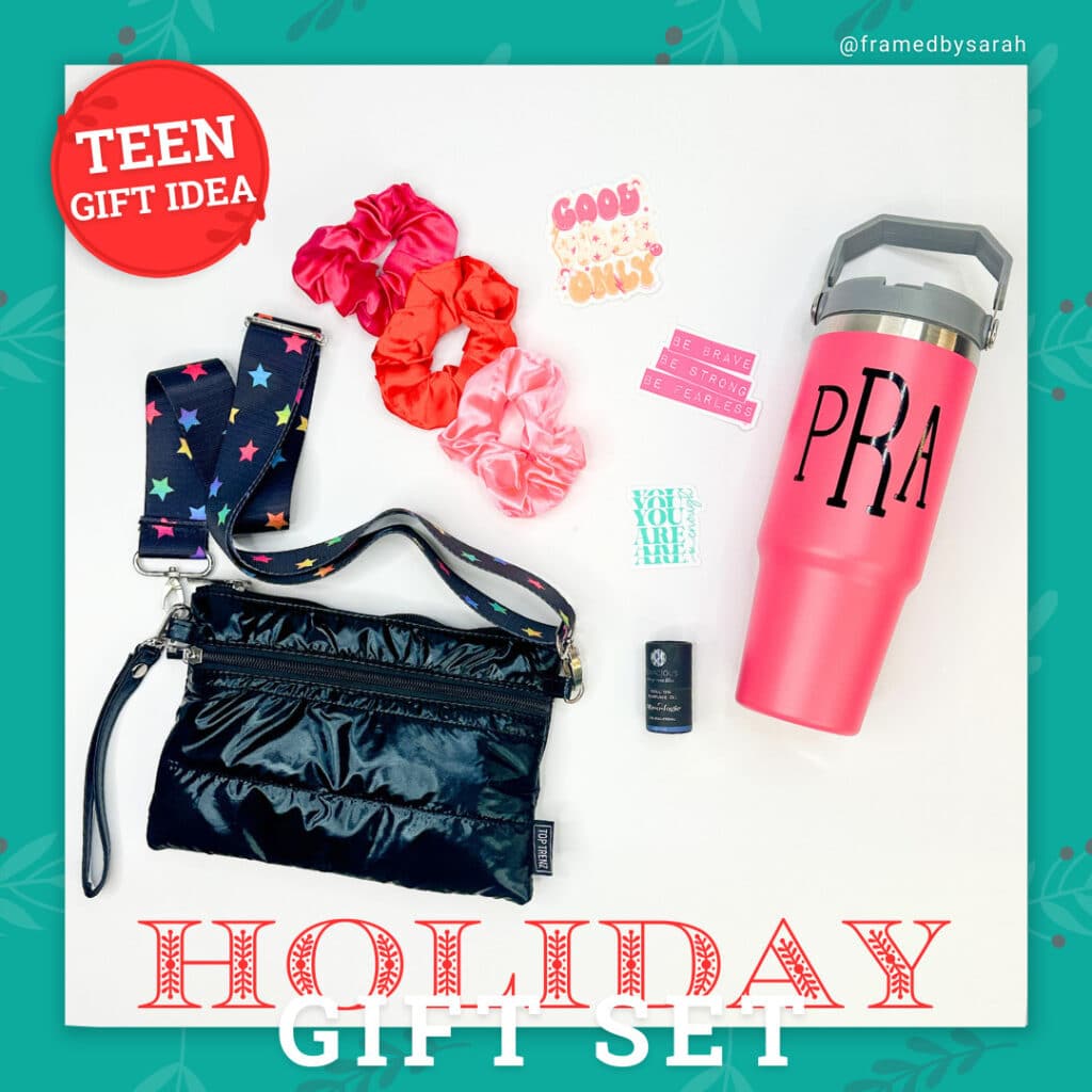 Coral & Black Teen Gift Set