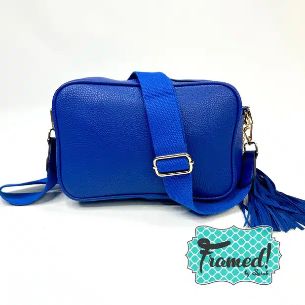 Camera Crossbody Purse in Royal Blue